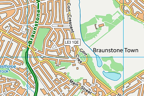 LE3 1QE map - OS VectorMap District (Ordnance Survey) LE3 1QE map - OS VectorMap District (Ordnance Survey)