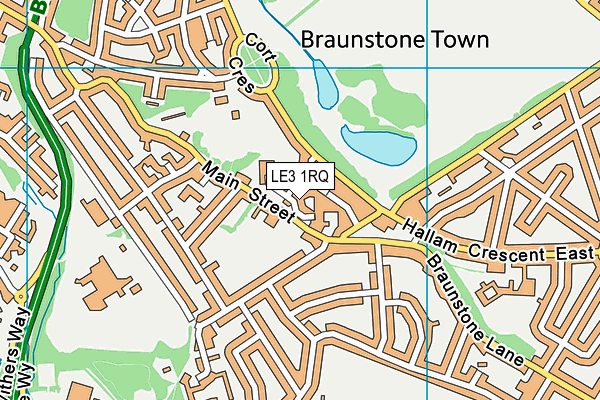 LE3 1RQ map - OS VectorMap District (Ordnance Survey) LE3 1RQ map - OS VectorMap District (Ordnance Survey)