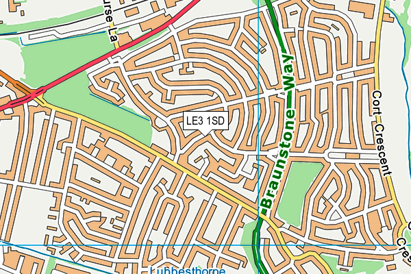 LE3 1SD map - OS VectorMap District (Ordnance Survey) LE3 1SD map - OS VectorMap District (Ordnance Survey)