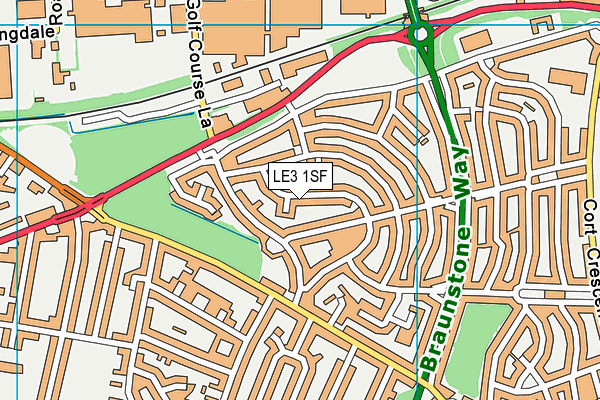 LE3 1SF map - OS VectorMap District (Ordnance Survey) LE3 1SF map - OS VectorMap District (Ordnance Survey)