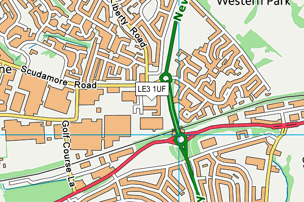 LE3 1UF map - OS VectorMap District (Ordnance Survey) LE3 1UF map - OS VectorMap District (Ordnance Survey)