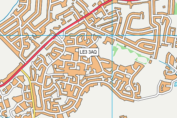 LE3 3AQ map - OS VectorMap District (Ordnance Survey) LE3 3AQ map - OS VectorMap District (Ordnance Survey)