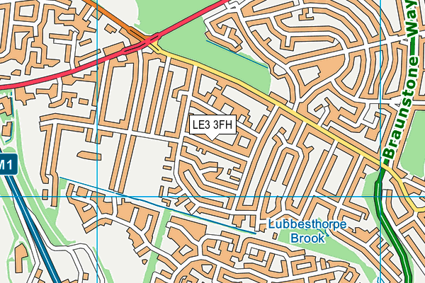 LE3 3FH map - OS VectorMap District (Ordnance Survey) LE3 3FH map - OS VectorMap District (Ordnance Survey)