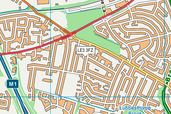 LE3 3FZ map - OS VectorMap District (Ordnance Survey) LE3 3FZ map - OS VectorMap District (Ordnance Survey)