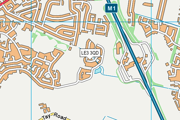 LE3 3QD map - OS VectorMap District (Ordnance Survey) LE3 3QD map - OS VectorMap District (Ordnance Survey)