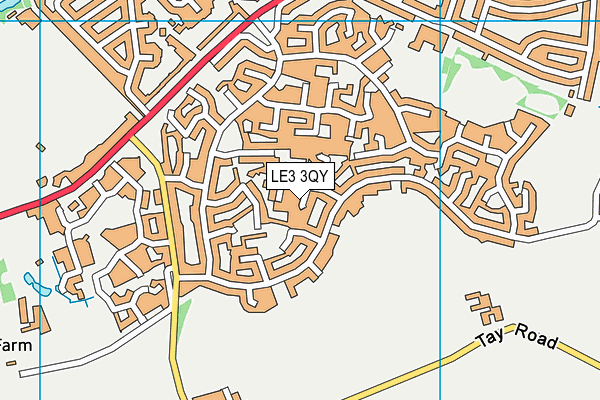 LE3 3QY map - OS VectorMap District (Ordnance Survey) LE3 3QY map - OS VectorMap District (Ordnance Survey)