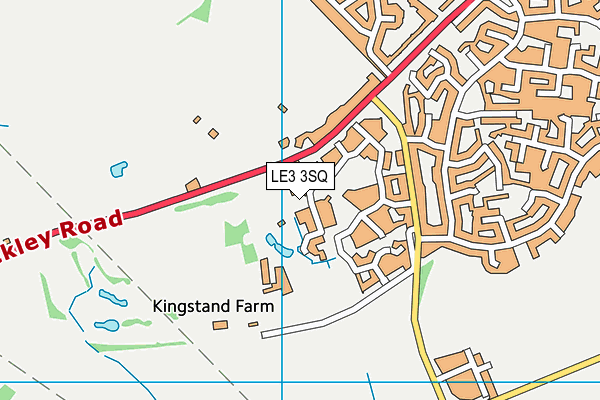 LE3 3SQ map - OS VectorMap District (Ordnance Survey) LE3 3SQ map - OS VectorMap District (Ordnance Survey)