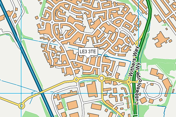 LE3 3TE map - OS VectorMap District (Ordnance Survey) LE3 3TE map - OS VectorMap District (Ordnance Survey)