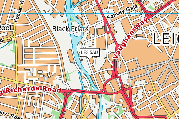 LE3 5AU map - OS VectorMap District (Ordnance Survey) LE3 5AU map - OS VectorMap District (Ordnance Survey)