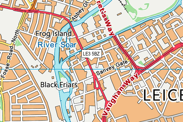 LE3 5BZ map - OS VectorMap District (Ordnance Survey) LE3 5BZ map - OS VectorMap District (Ordnance Survey)