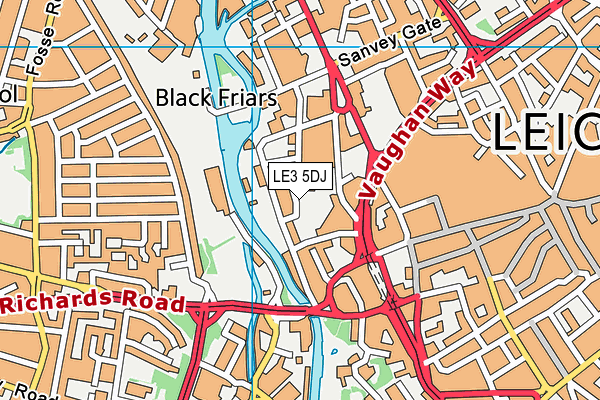 LE3 5DJ map - OS VectorMap District (Ordnance Survey) LE3 5DJ map - OS VectorMap District (Ordnance Survey)