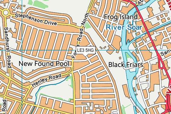 LE3 5HG map - OS VectorMap District (Ordnance Survey) LE3 5HG map - OS VectorMap District (Ordnance Survey)