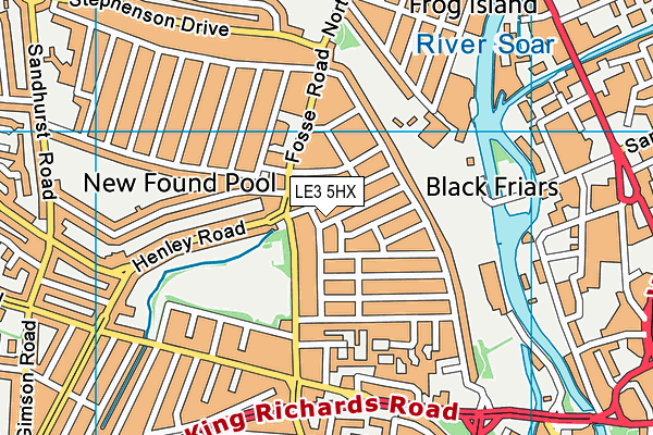 LE3 5HX map - OS VectorMap District (Ordnance Survey) LE3 5HX map - OS VectorMap District (Ordnance Survey)
