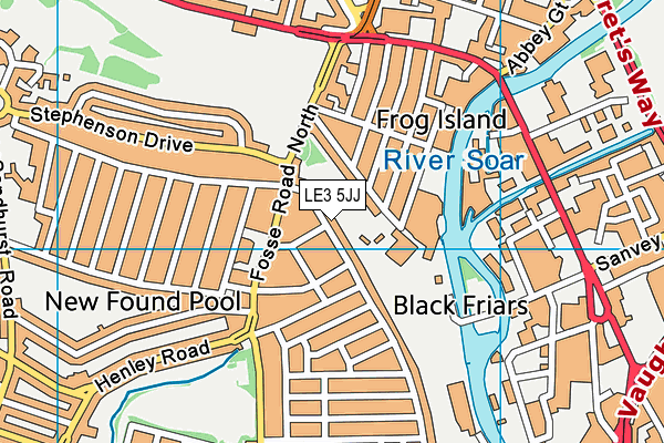 LE3 5JJ map - OS VectorMap District (Ordnance Survey) LE3 5JJ map - OS VectorMap District (Ordnance Survey)