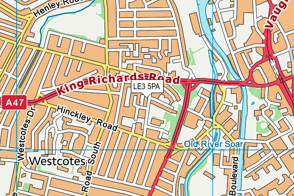 LE3 5PA map - OS VectorMap District (Ordnance Survey) LE3 5PA map - OS VectorMap District (Ordnance Survey)
