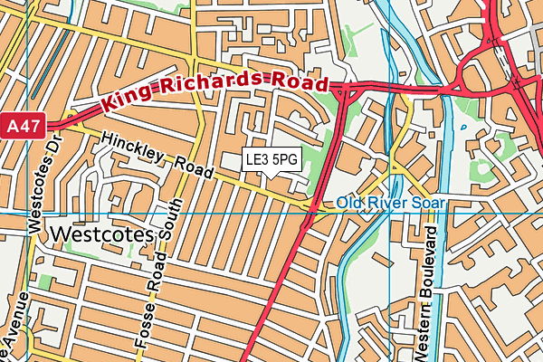 LE3 5PG map - OS VectorMap District (Ordnance Survey) LE3 5PG map - OS VectorMap District (Ordnance Survey)
