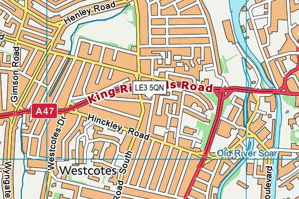LE3 5QN map - OS VectorMap District (Ordnance Survey) LE3 5QN map - OS VectorMap District (Ordnance Survey)