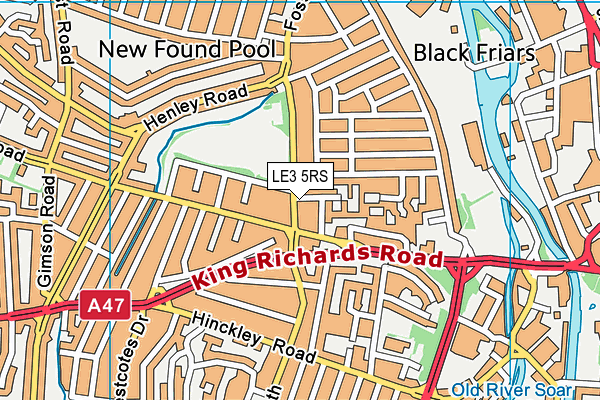 LE3 5RS map - OS VectorMap District (Ordnance Survey) LE3 5RS map - OS VectorMap District (Ordnance Survey)