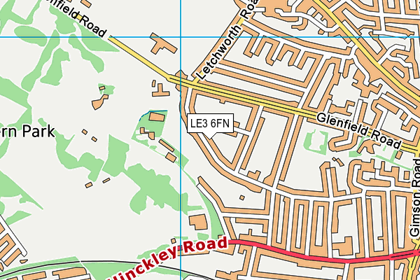 LE3 6FN map - OS VectorMap District (Ordnance Survey) LE3 6FN map - OS VectorMap District (Ordnance Survey)