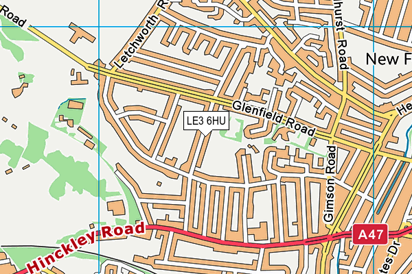LE3 6HU map - OS VectorMap District (Ordnance Survey) LE3 6HU map - OS VectorMap District (Ordnance Survey)