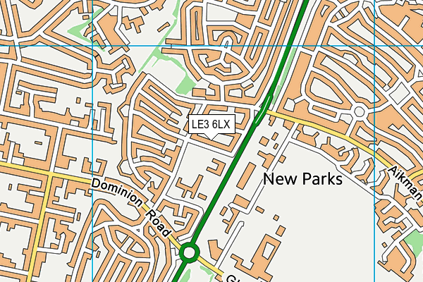 LE3 6LX map - OS VectorMap District (Ordnance Survey) LE3 6LX map - OS VectorMap District (Ordnance Survey)
