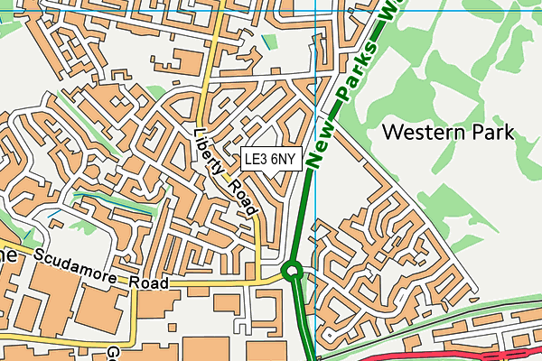 LE3 6NY map - OS VectorMap District (Ordnance Survey) LE3 6NY map - OS VectorMap District (Ordnance Survey)