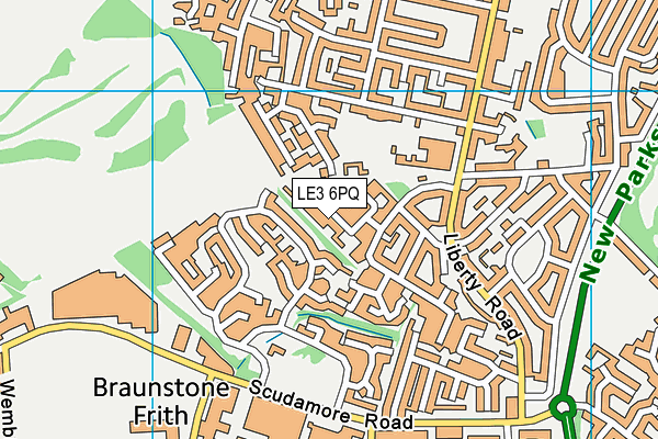 LE3 6PQ map - OS VectorMap District (Ordnance Survey) LE3 6PQ map - OS VectorMap District (Ordnance Survey)