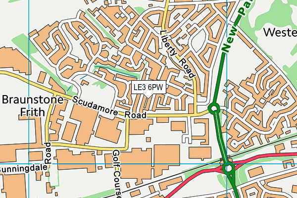 LE3 6PW map - OS VectorMap District (Ordnance Survey) LE3 6PW map - OS VectorMap District (Ordnance Survey)