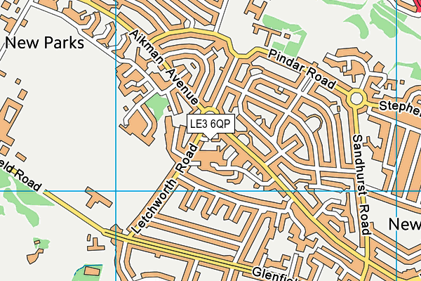 LE3 6QP map - OS VectorMap District (Ordnance Survey) LE3 6QP map - OS VectorMap District (Ordnance Survey)