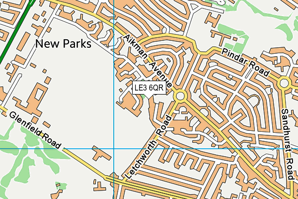 LE3 6QR map - OS VectorMap District (Ordnance Survey) LE3 6QR map - OS VectorMap District (Ordnance Survey)