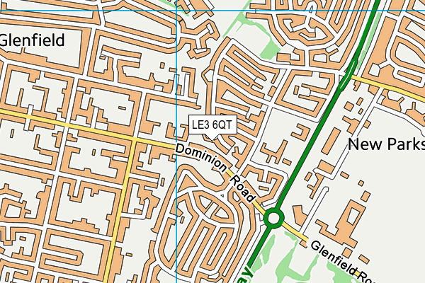 LE3 6QT map - OS VectorMap District (Ordnance Survey) LE3 6QT map - OS VectorMap District (Ordnance Survey)