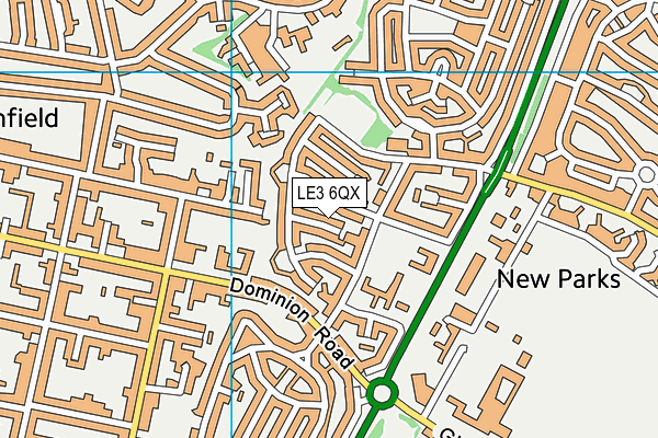 LE3 6QX map - OS VectorMap District (Ordnance Survey) LE3 6QX map - OS VectorMap District (Ordnance Survey)
