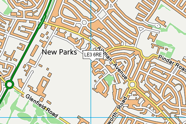 LE3 6RE map - OS VectorMap District (Ordnance Survey) LE3 6RE map - OS VectorMap District (Ordnance Survey)