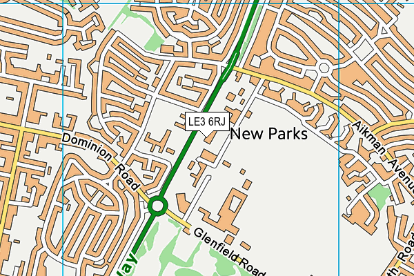 LE3 6RJ map - OS VectorMap District (Ordnance Survey) LE3 6RJ map - OS VectorMap District (Ordnance Survey)