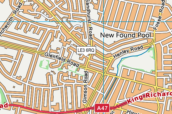 LE3 6RQ map - OS VectorMap District (Ordnance Survey) LE3 6RQ map - OS VectorMap District (Ordnance Survey)