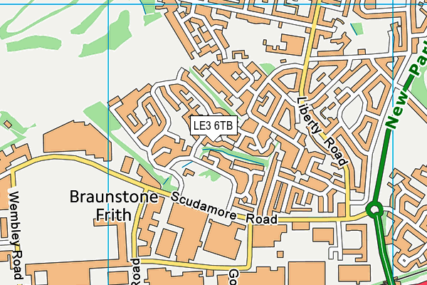 LE3 6TB map - OS VectorMap District (Ordnance Survey) LE3 6TB map - OS VectorMap District (Ordnance Survey)