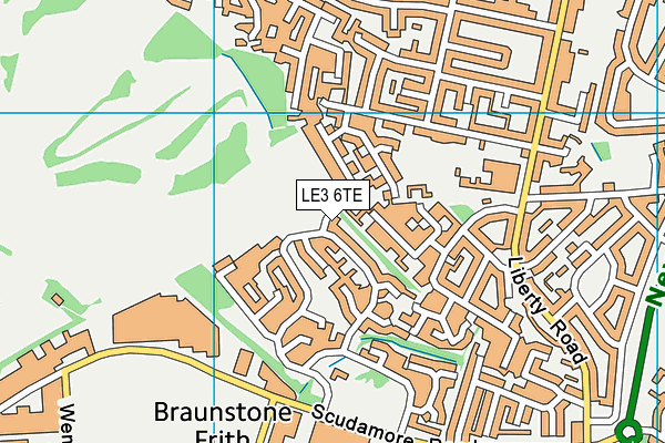 LE3 6TE map - OS VectorMap District (Ordnance Survey) LE3 6TE map - OS VectorMap District (Ordnance Survey)