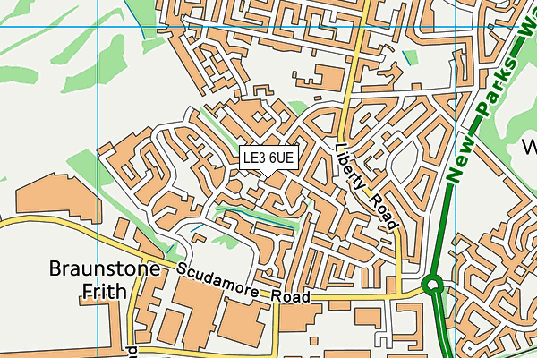 LE3 6UE map - OS VectorMap District (Ordnance Survey) LE3 6UE map - OS VectorMap District (Ordnance Survey)