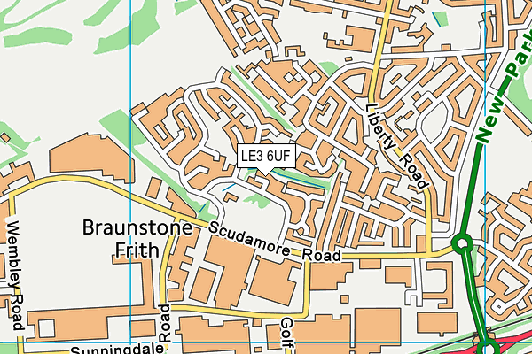 LE3 6UF map - OS VectorMap District (Ordnance Survey) LE3 6UF map - OS VectorMap District (Ordnance Survey)