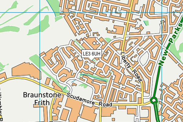 LE3 6UH map - OS VectorMap District (Ordnance Survey) LE3 6UH map - OS VectorMap District (Ordnance Survey)
