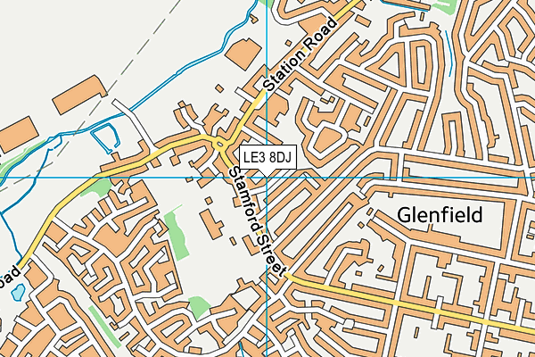 LE3 8DJ map - OS VectorMap District (Ordnance Survey) LE3 8DJ map - OS VectorMap District (Ordnance Survey)