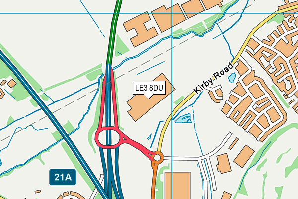 LE3 8DU map - OS VectorMap District (Ordnance Survey) LE3 8DU map - OS VectorMap District (Ordnance Survey)