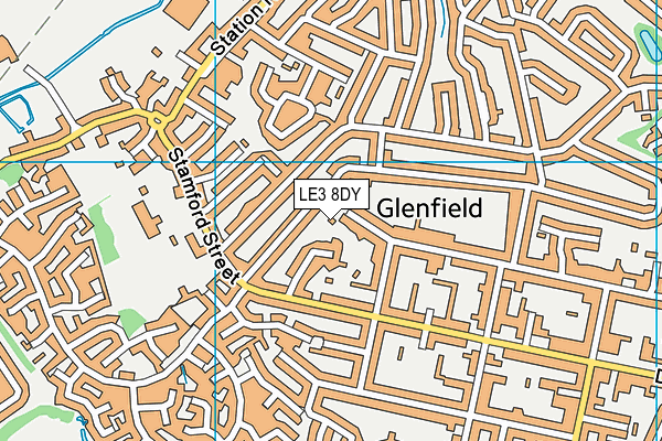 LE3 8DY map - OS VectorMap District (Ordnance Survey) LE3 8DY map - OS VectorMap District (Ordnance Survey)