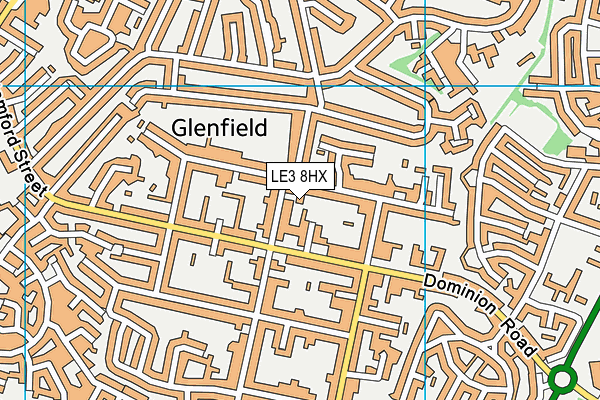 LE3 8HX map - OS VectorMap District (Ordnance Survey) LE3 8HX map - OS VectorMap District (Ordnance Survey)
