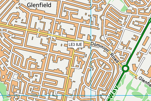 LE3 8JE map - OS VectorMap District (Ordnance Survey) LE3 8JE map - OS VectorMap District (Ordnance Survey)