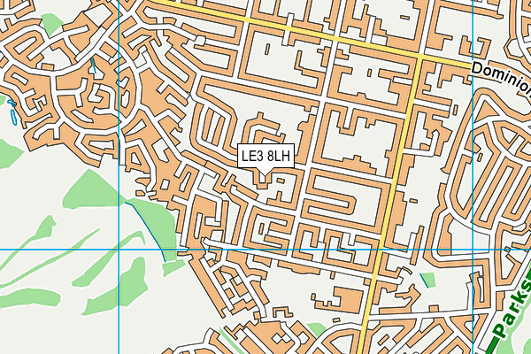LE3 8LH map - OS VectorMap District (Ordnance Survey) LE3 8LH map - OS VectorMap District (Ordnance Survey)