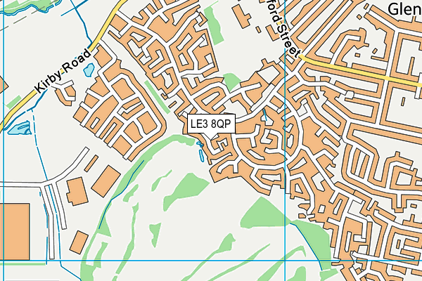 LE3 8QP map - OS VectorMap District (Ordnance Survey) LE3 8QP map - OS VectorMap District (Ordnance Survey)