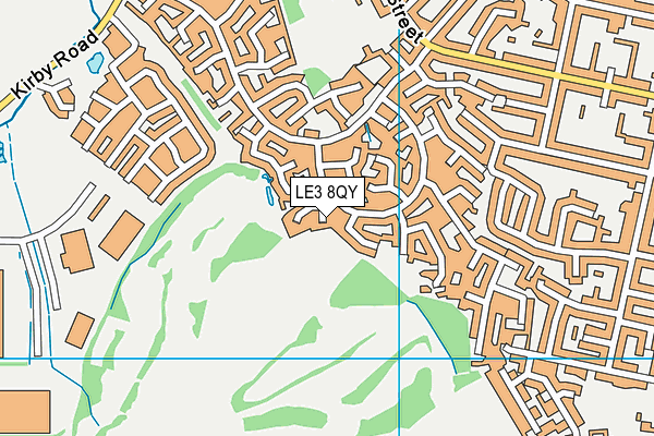 LE3 8QY map - OS VectorMap District (Ordnance Survey) LE3 8QY map - OS VectorMap District (Ordnance Survey)