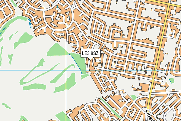 LE3 8SZ map - OS VectorMap District (Ordnance Survey) LE3 8SZ map - OS VectorMap District (Ordnance Survey)