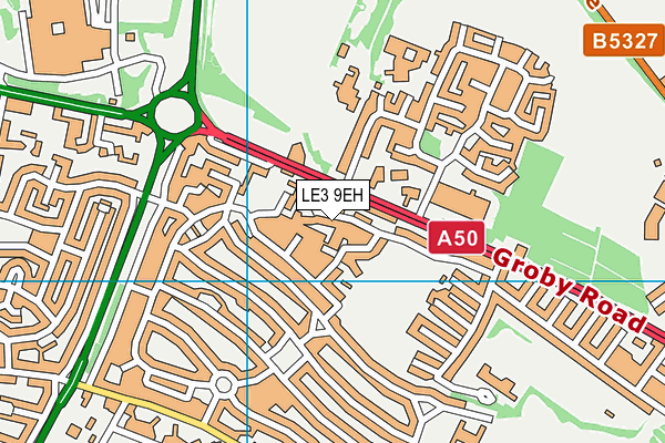 LE3 9EH map - OS VectorMap District (Ordnance Survey) LE3 9EH map - OS VectorMap District (Ordnance Survey)